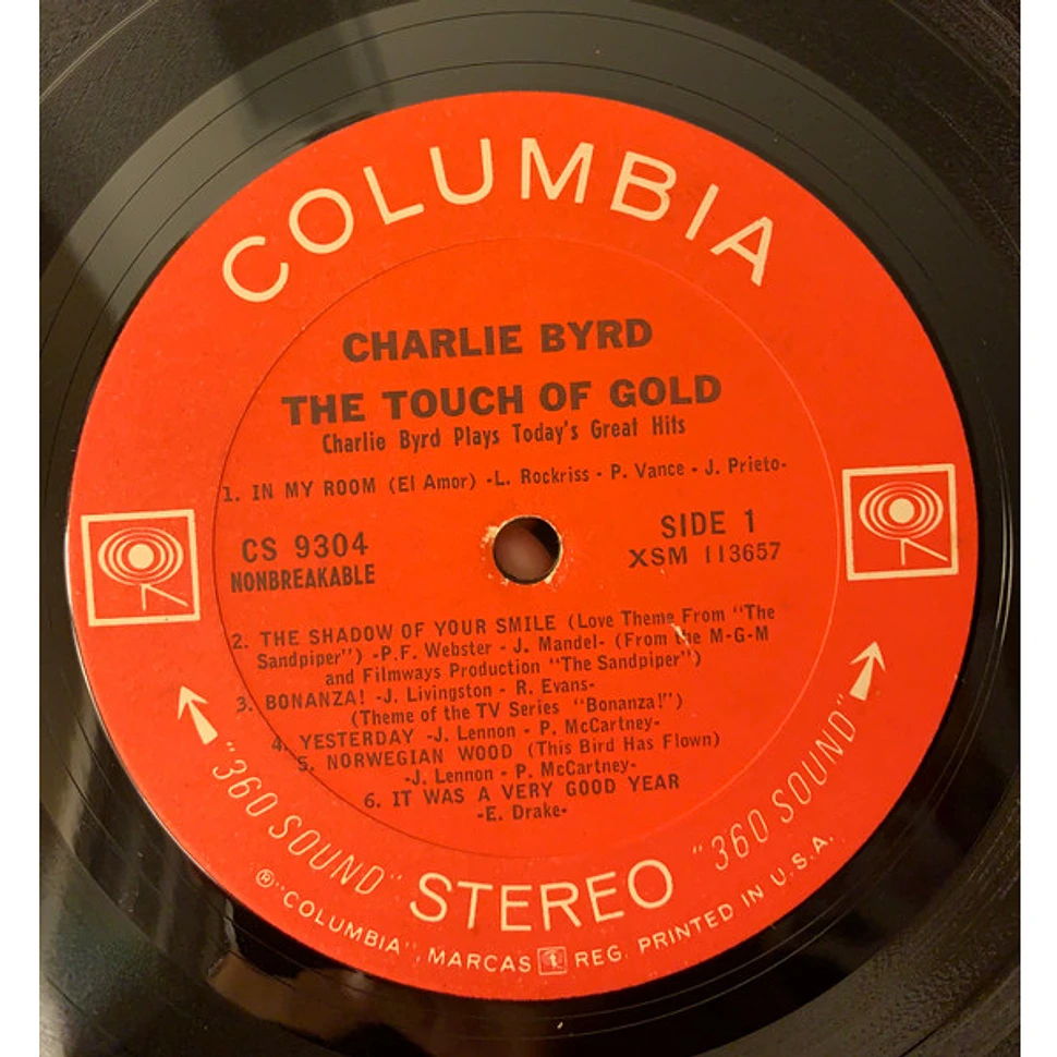 Charlie Byrd - The Touch Of Gold (Charlie Byrd Plays Today’s Great Hits)