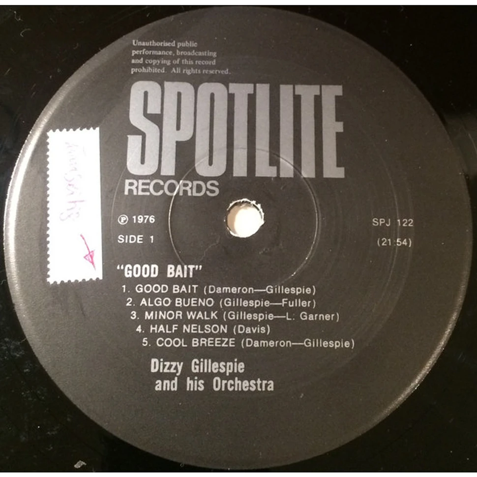 Dizzy Gillespie And His Orchestra - Good Bait