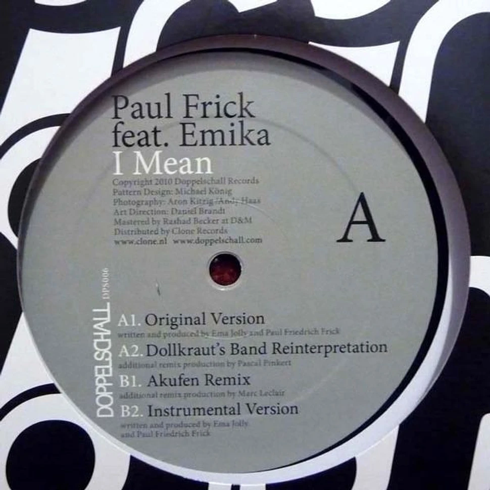 Paul Frick feat. Emika - I Mean