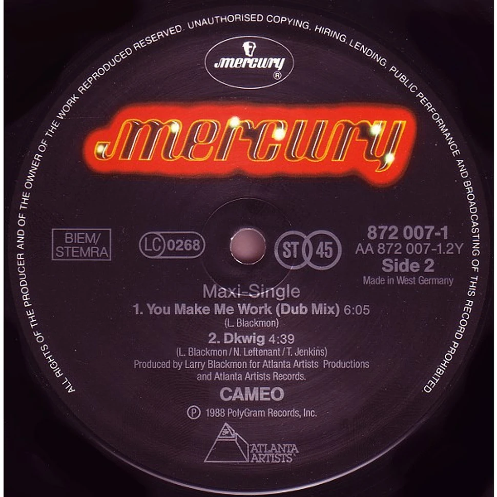 Cameo - You Make Me Work