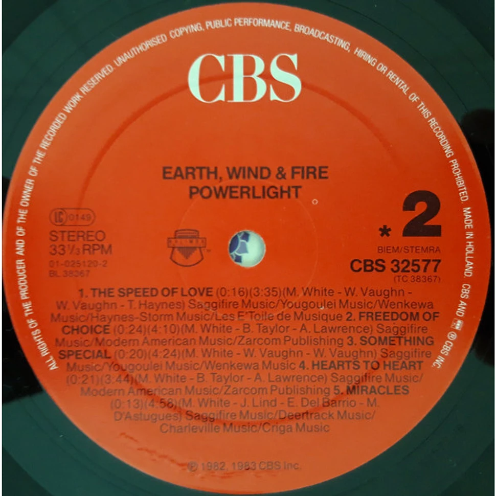 Earth, Wind & Fire - Powerlight