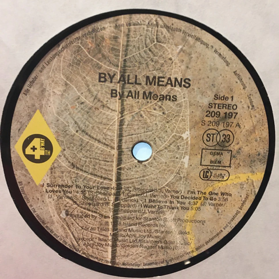 By All Means - By All Means