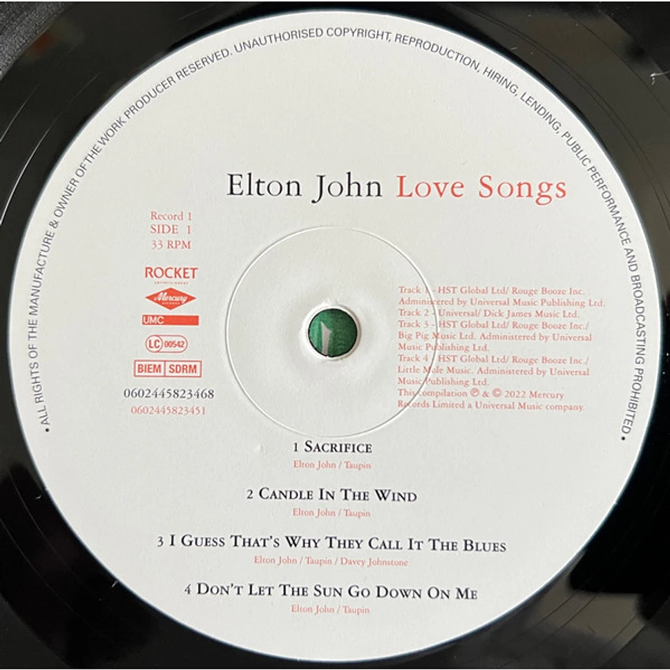 Elton John - Love Songs