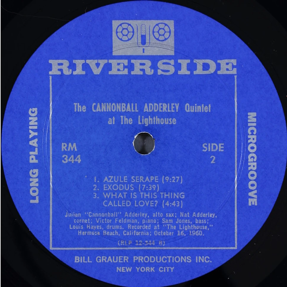 The Cannonball Adderley Quintet - At The Lighthouse