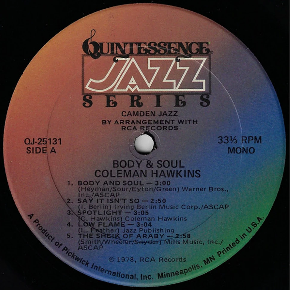 Coleman Hawkins - Body And Soul