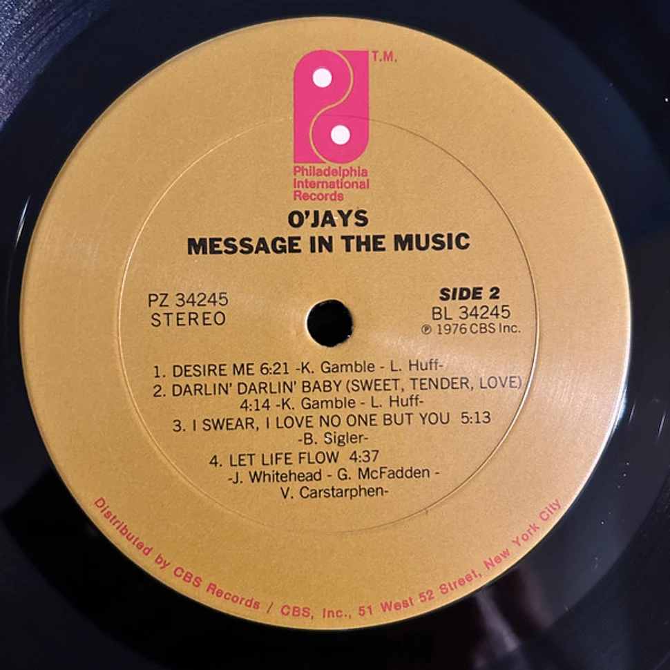 The O'Jays - Message In The Music