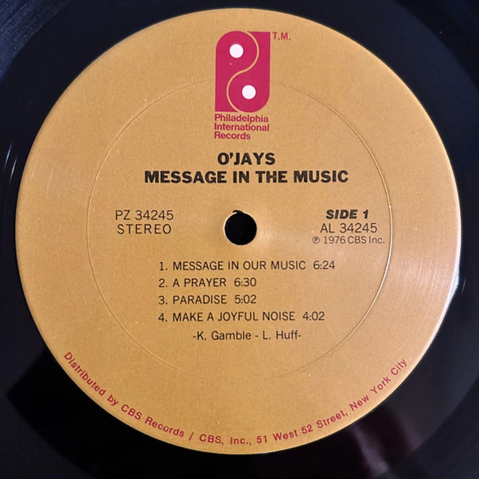 The O'Jays - Message In The Music