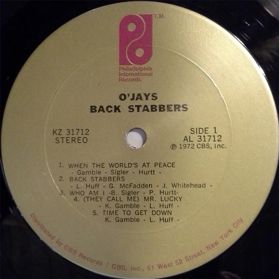 The O'Jays - Back Stabbers