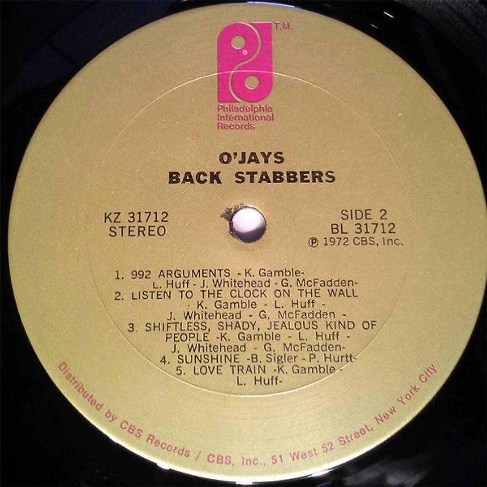 The O'Jays - Back Stabbers