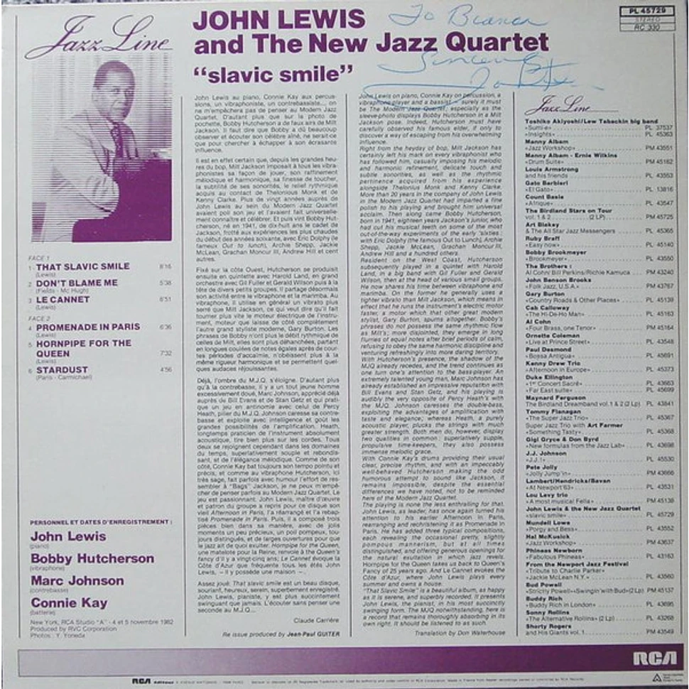 John Lewis & The New Jazz Quartet - Slavic Smile