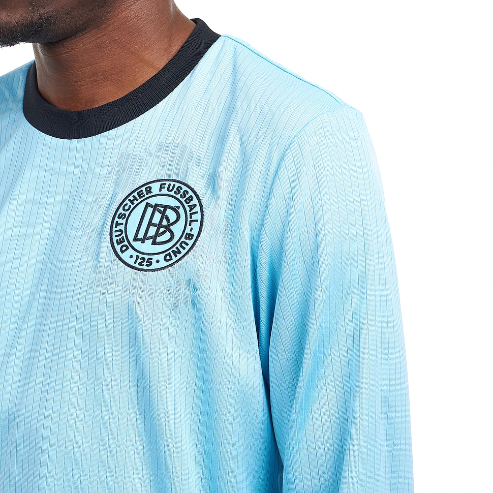 adidas - Germany 125 Anniversary Long Sleeve Jersey (Clear Blue / Black ...