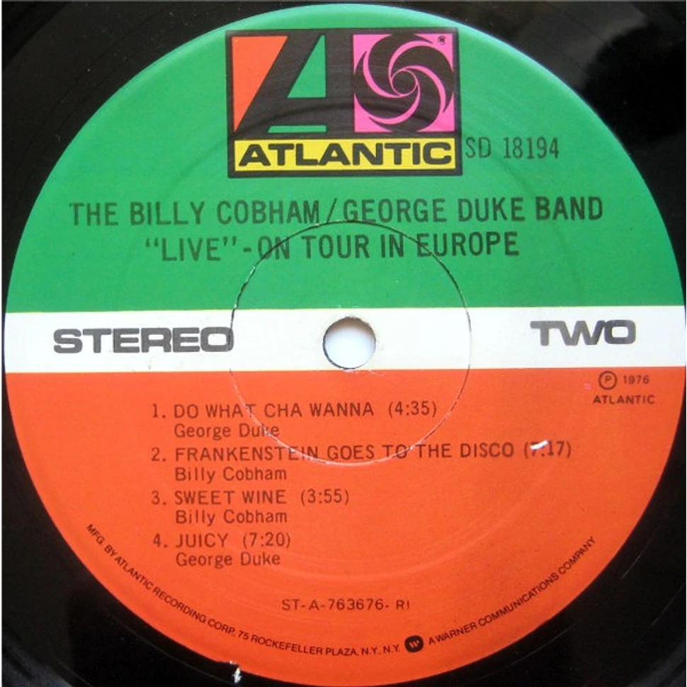 The Billy Cobham / George Duke Band - "Live" On Tour In Europe