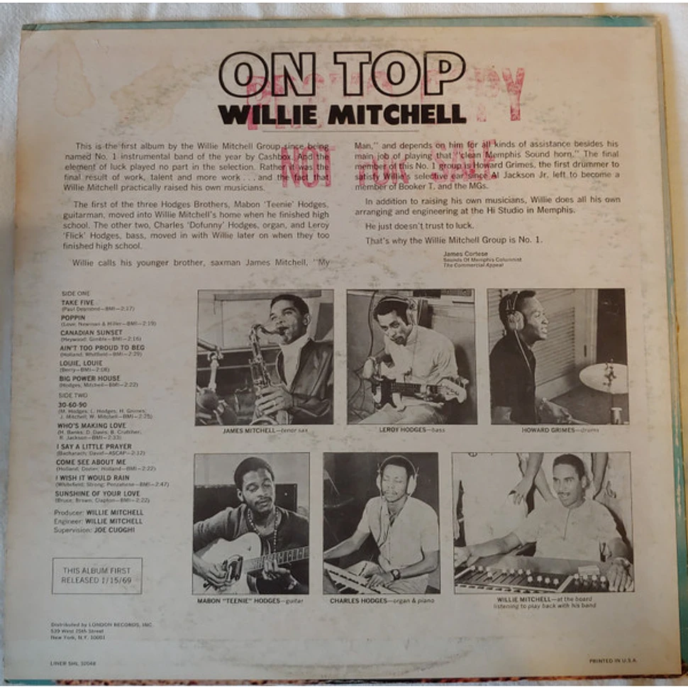 Willie Mitchell - On Top