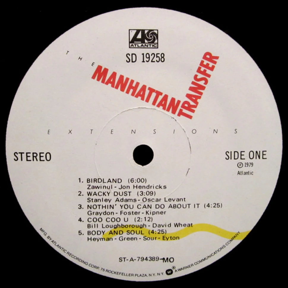 The Manhattan Transfer - Extensions