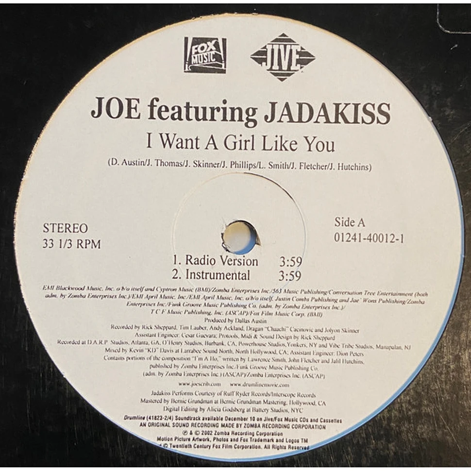 Joe Featuring Jadakiss - I Want A Girl Like You