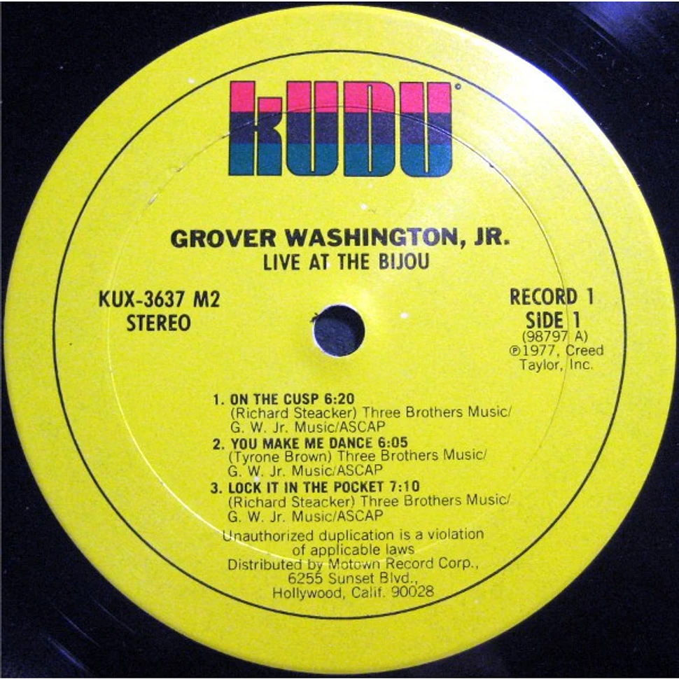 Grover Washington, Jr. - Live At The Bijou