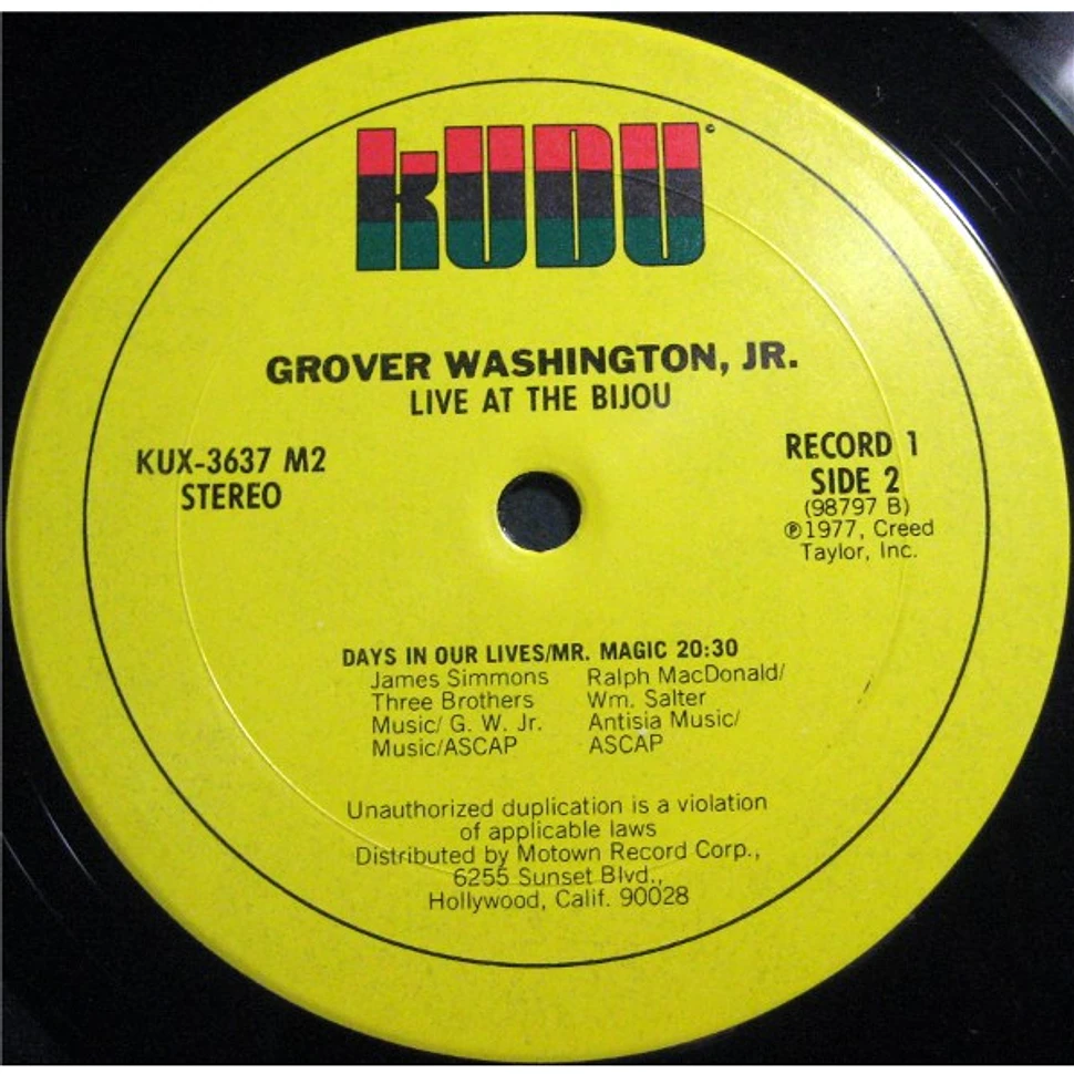 Grover Washington, Jr. - Live At The Bijou