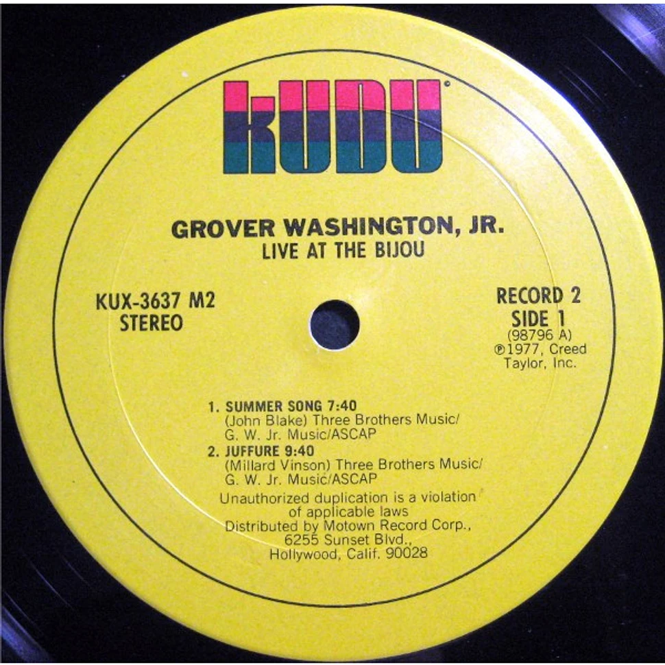 Grover Washington, Jr. - Live At The Bijou