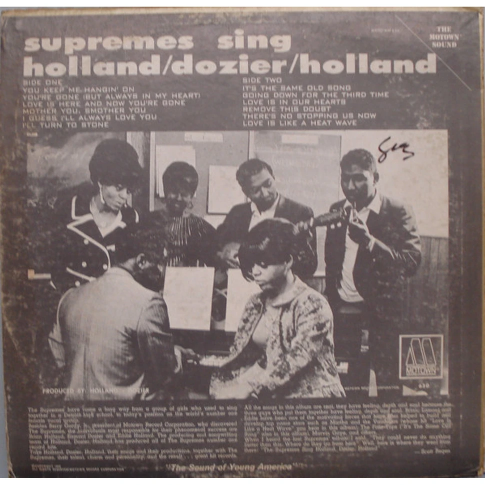 The Supremes - Supremes Sing Holland▪Dozier▪Holland