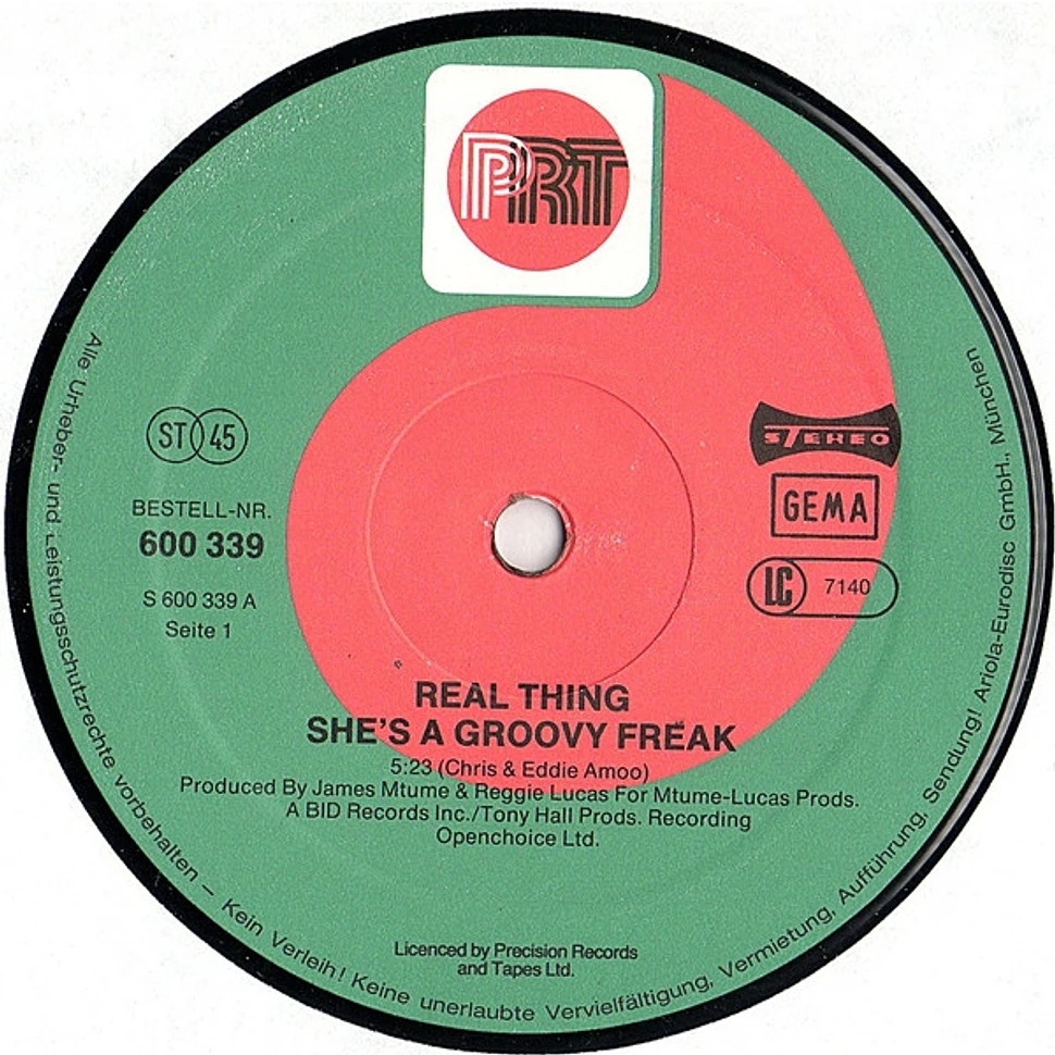 The Real Thing - She's A Groovy Freak