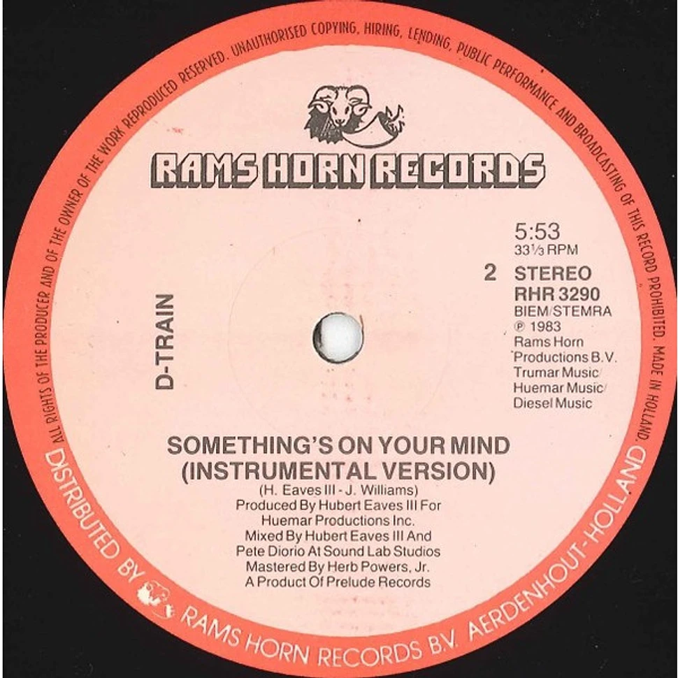 D-Train - Something's On Your Mind