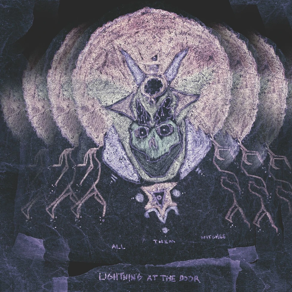 All Them Witches - Lightning At The Door Translucent Pink With Blue Swirls Synthwave Vinyl Edition