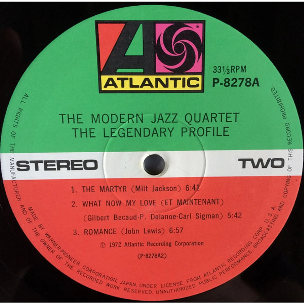 The Modern Jazz Quartet - The Legendary Profile