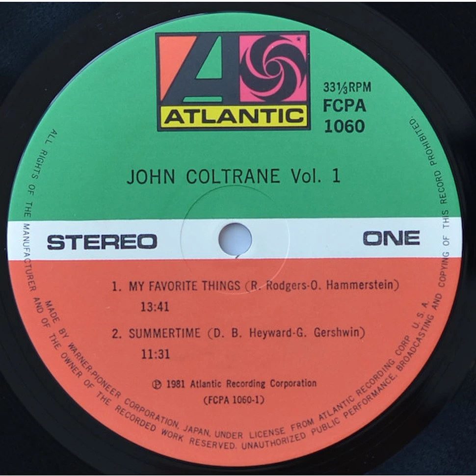 John Coltrane - John Coltrane Vol. 1