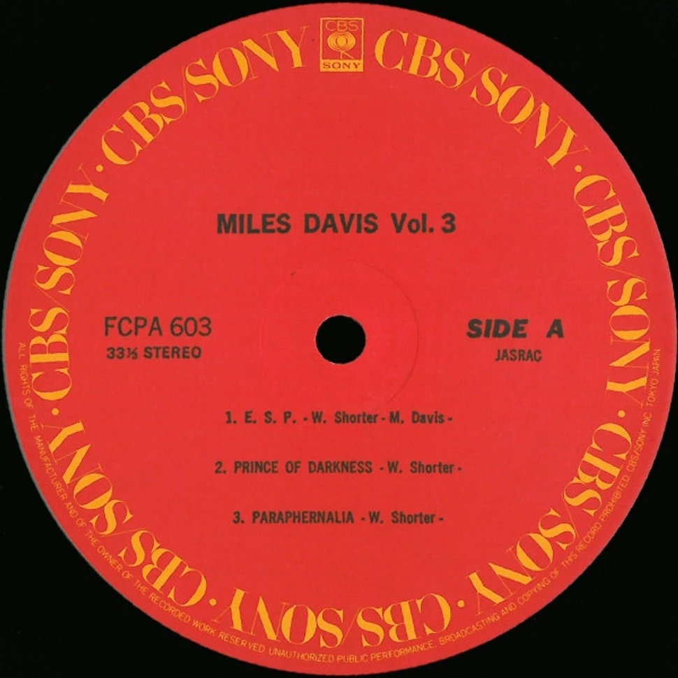 Miles Davis - Miles Davis Vol. 3