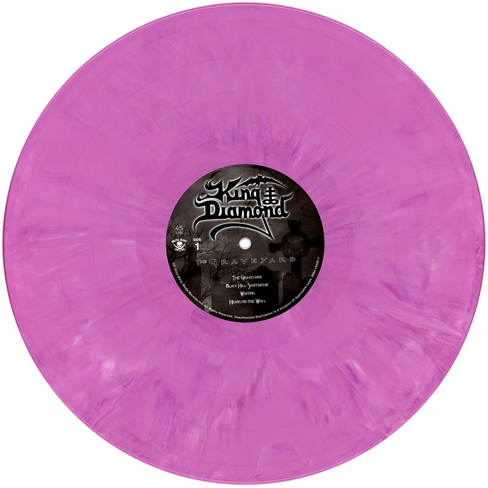 King Diamond - The Graveyard Purple Red White Marbled Vinyl Edition