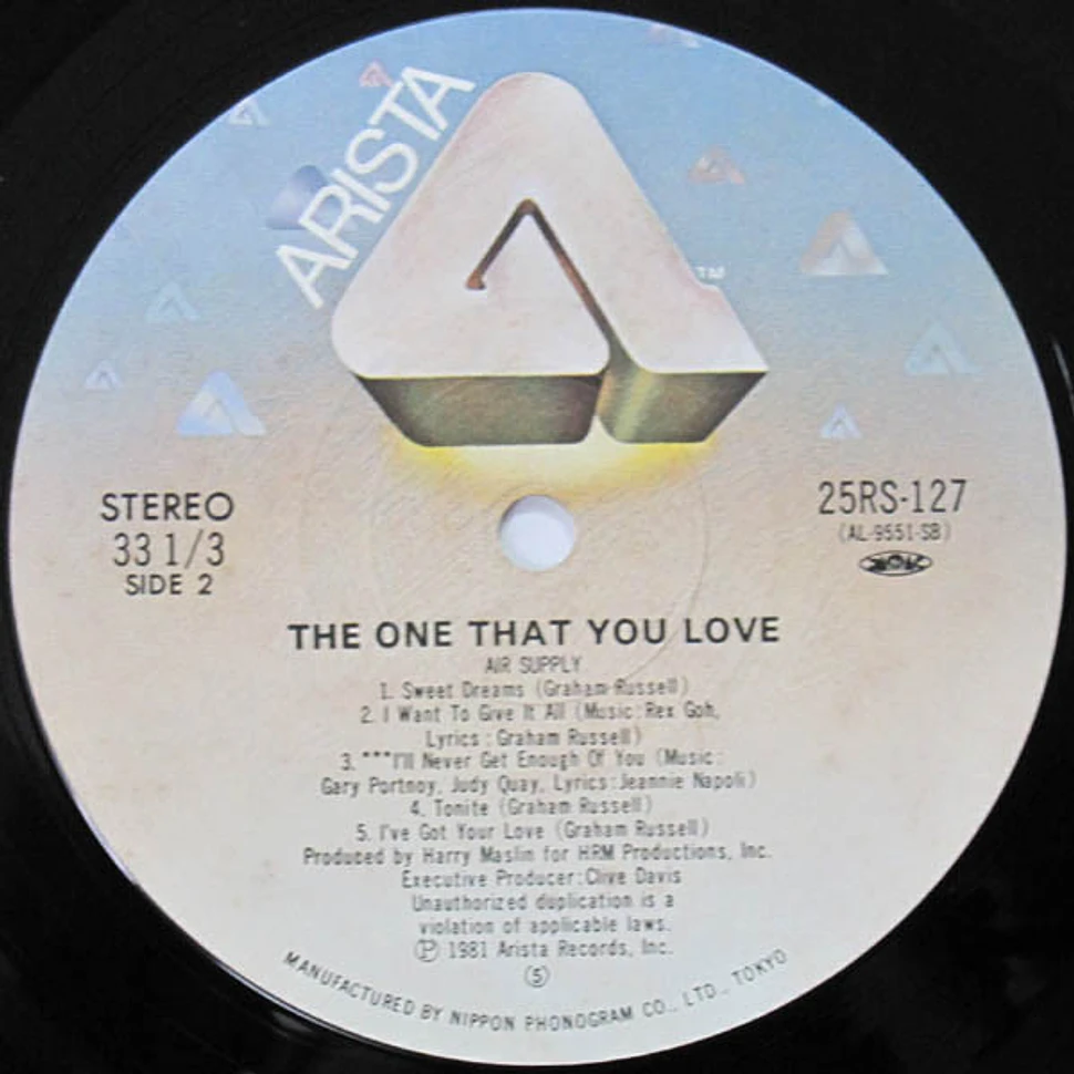 Air Supply - The One That You Love