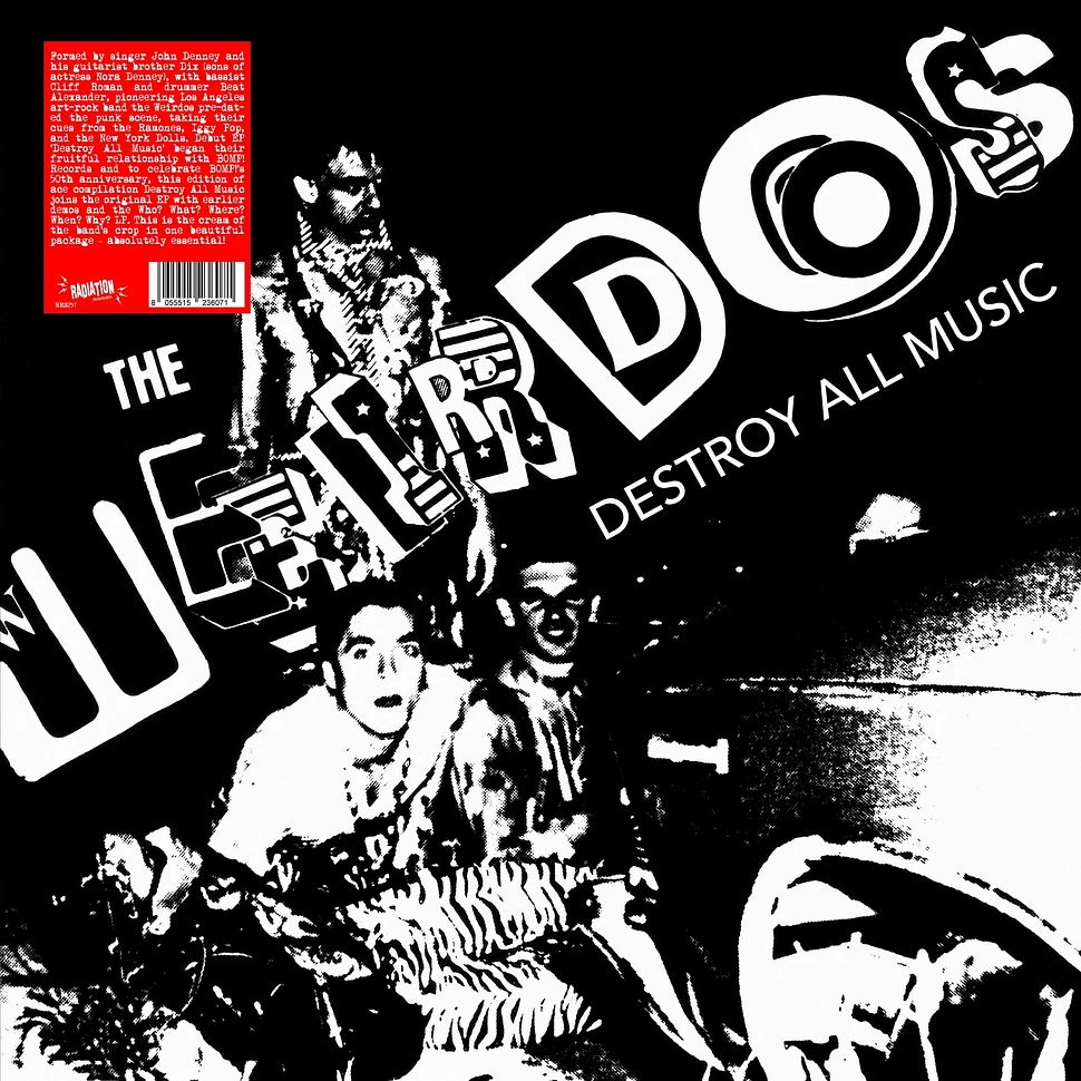 The Weirdos - Destroy All Music Black Vinyl Edition