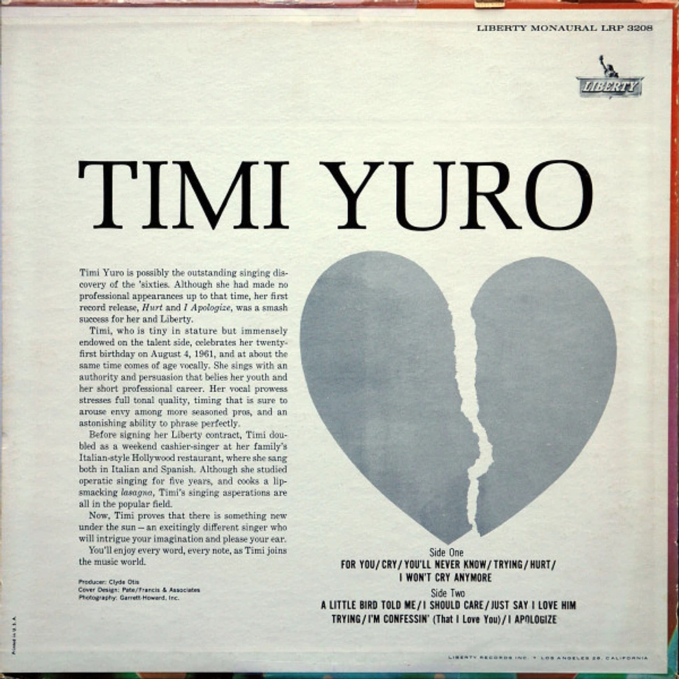 Timi Yuro - Hurt!!!!!!!