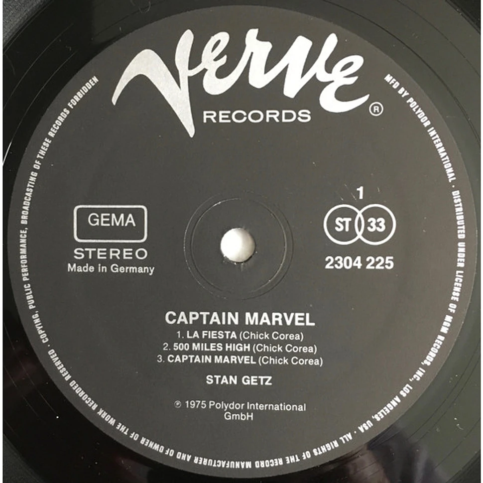 Stan Getz - Captain Marvel