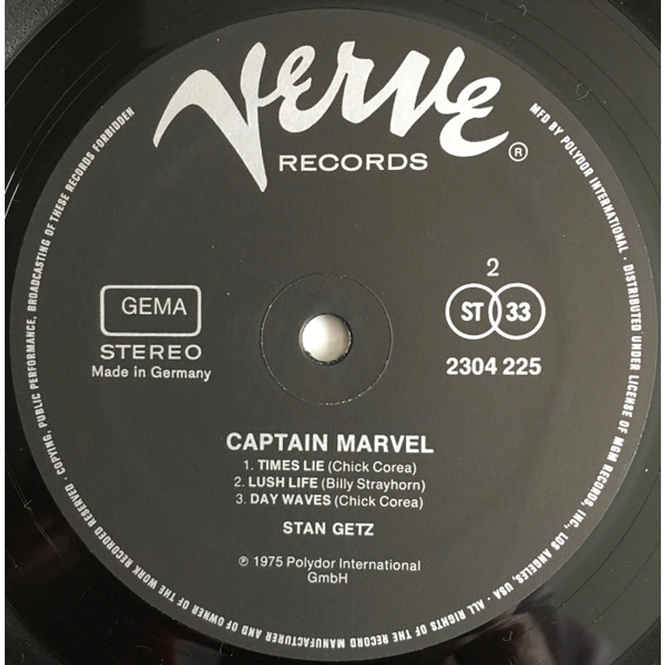 Stan Getz - Captain Marvel