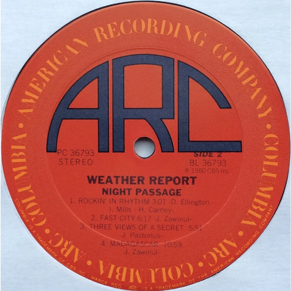 Weather Report - Night Passage