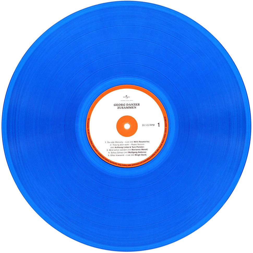 Georg Danzer - Zusammen Colored Blue Vinyl Edition