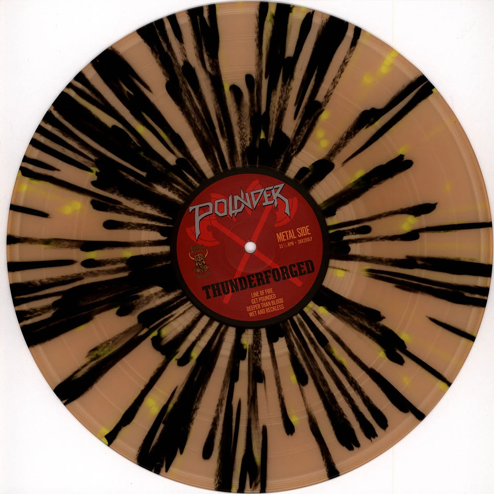 Pounder - Thunderforged Line Of Fire Colored Vinyl Edition