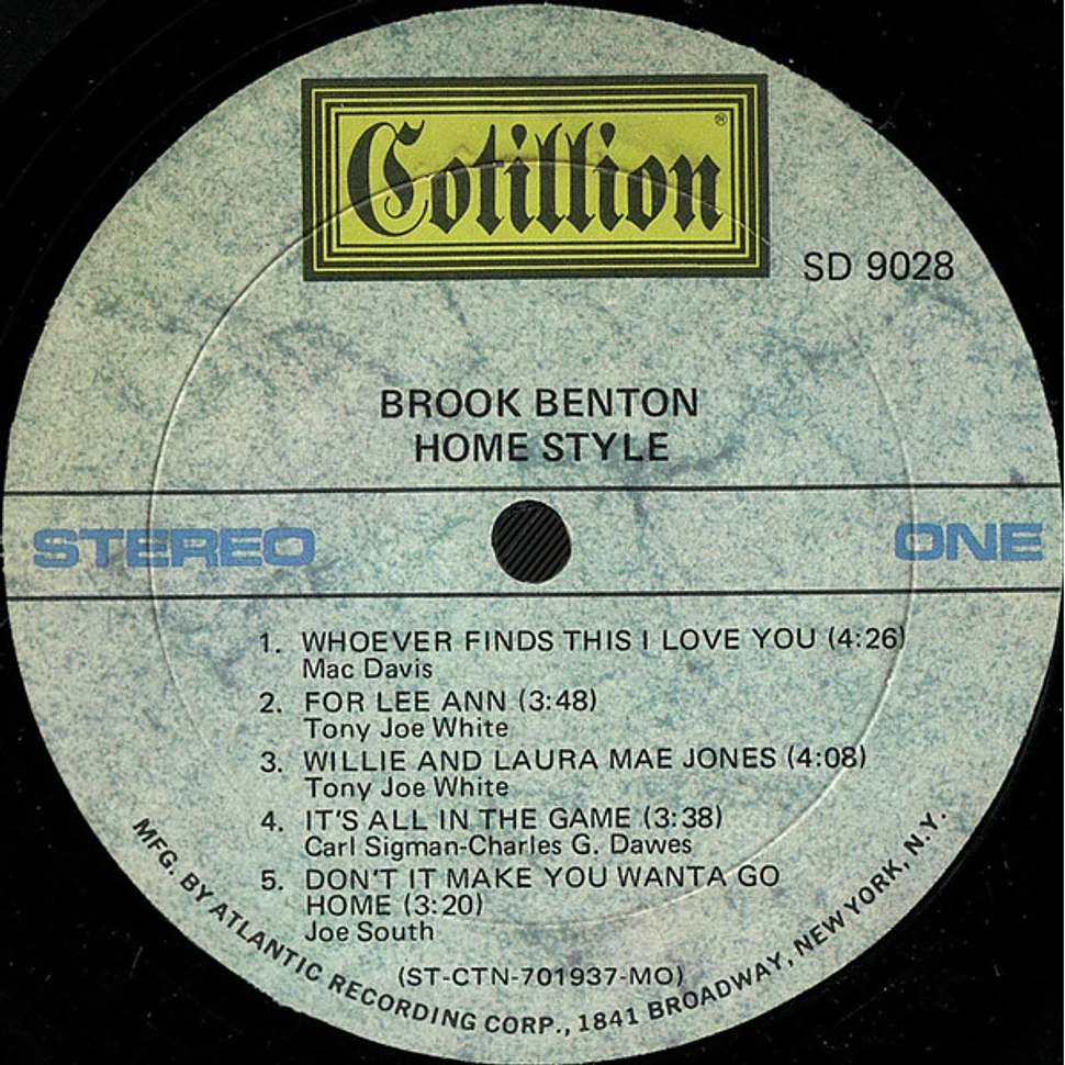 Brook Benton - Home Style