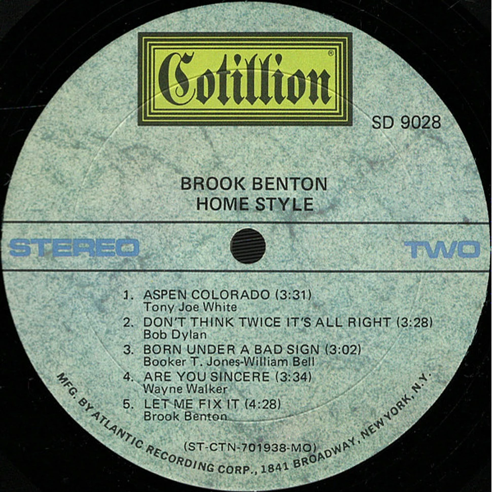 Brook Benton - Home Style