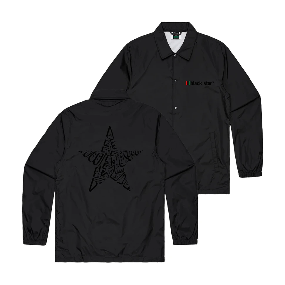 Black Star - Star Logo Coach Jacket