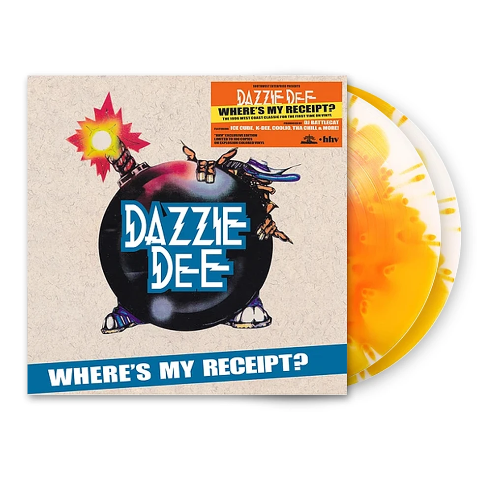 Dazzie Dee - Where's My Receipt HHV Exclusive Colored Vinyl Edition