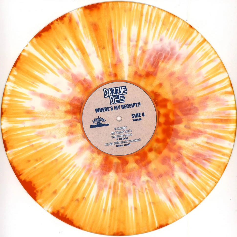 Dazzie Dee - Where's My Receipt HHV Exclusive Colored Vinyl Edition