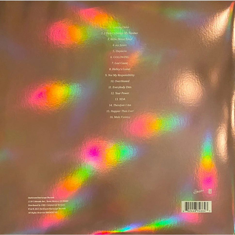 Billie Eilish - Happier Than Ever Rainbow Foil Cover Edition