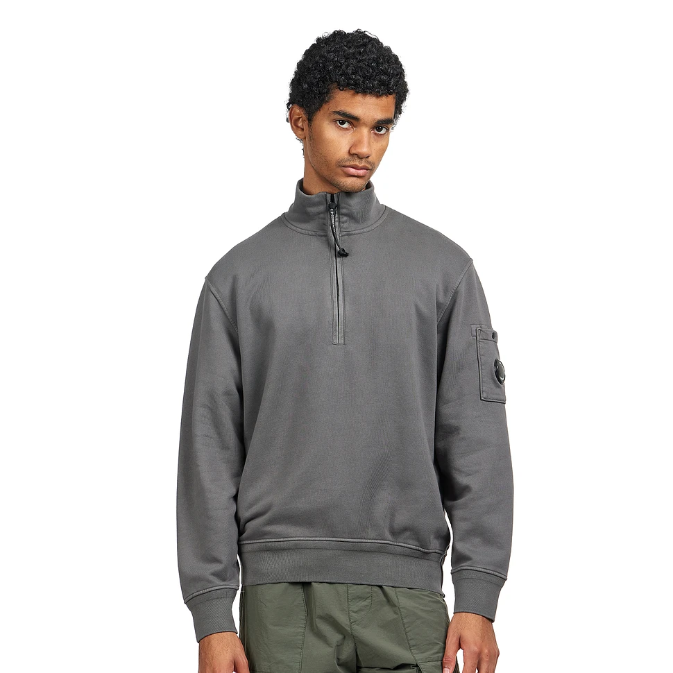 C.P. Company - Diagonal Fleece Half Zip Sweatshirt