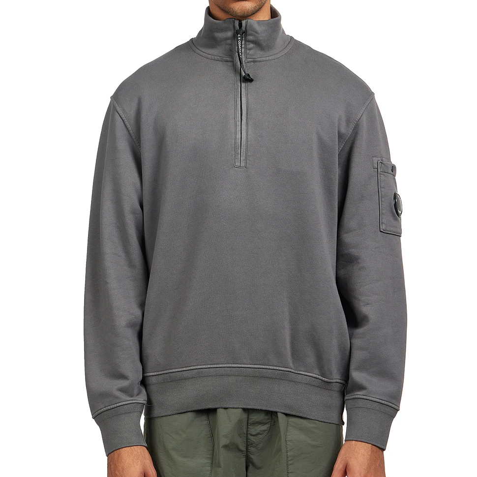 C.P. Company - Diagonal Fleece Half Zip Sweatshirt