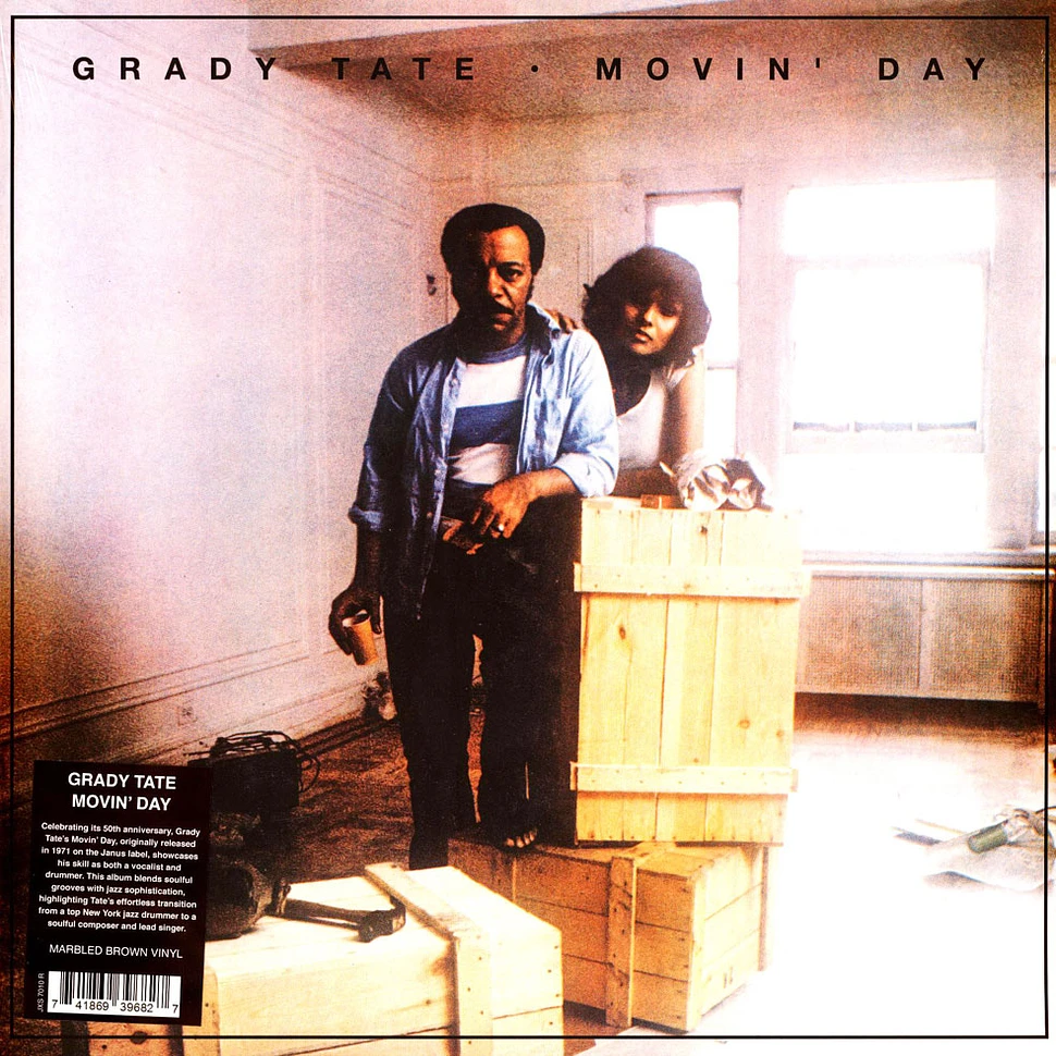 Grady Tate - Movin Day Dark Brown / Orange Marbled Vinyl Edition