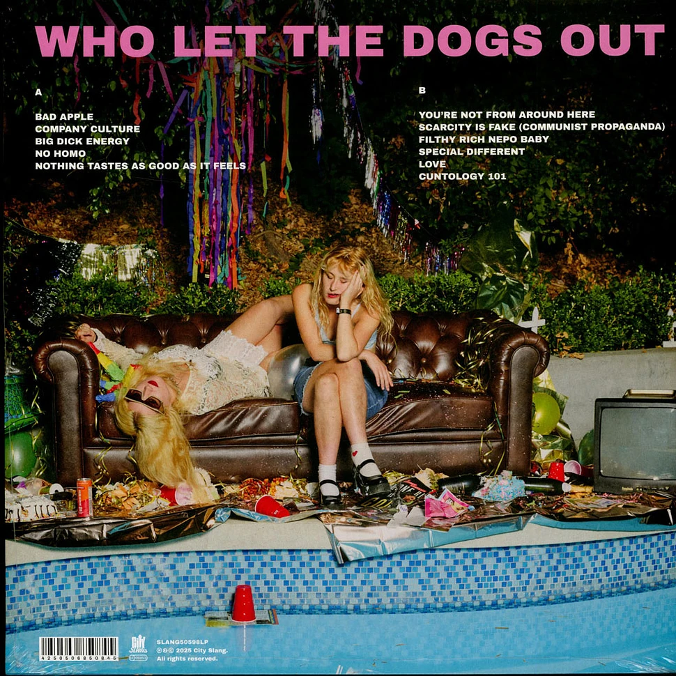 Lambrini Girls - Who Let The Dogs Out Black Vinyl Edition