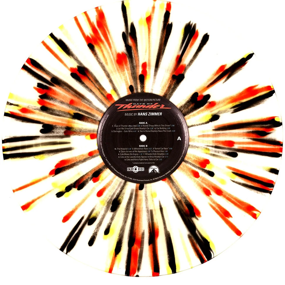 Hans Zimmer - OST Days Of Thunder Splatter Vinyl Edition