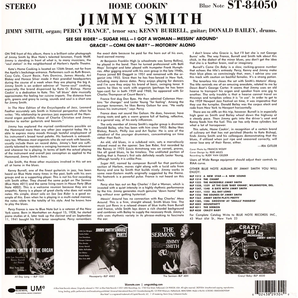 Jimmy Smith / Percy France / Kenny Burrell / Bailey - Home Cookin'